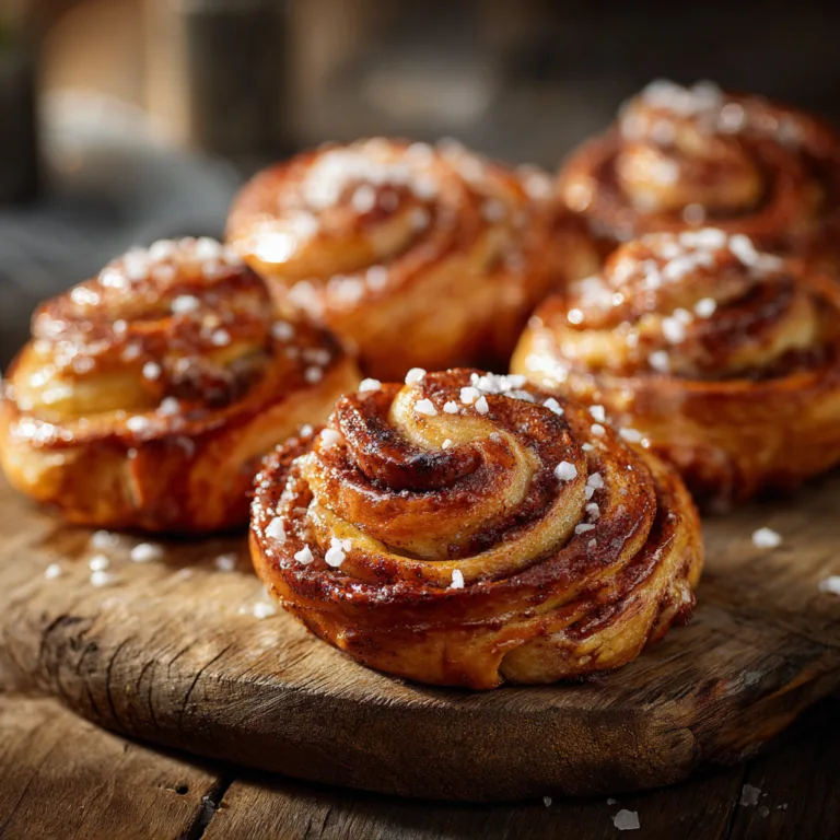 Pains sucrés enroulés avec du sucre