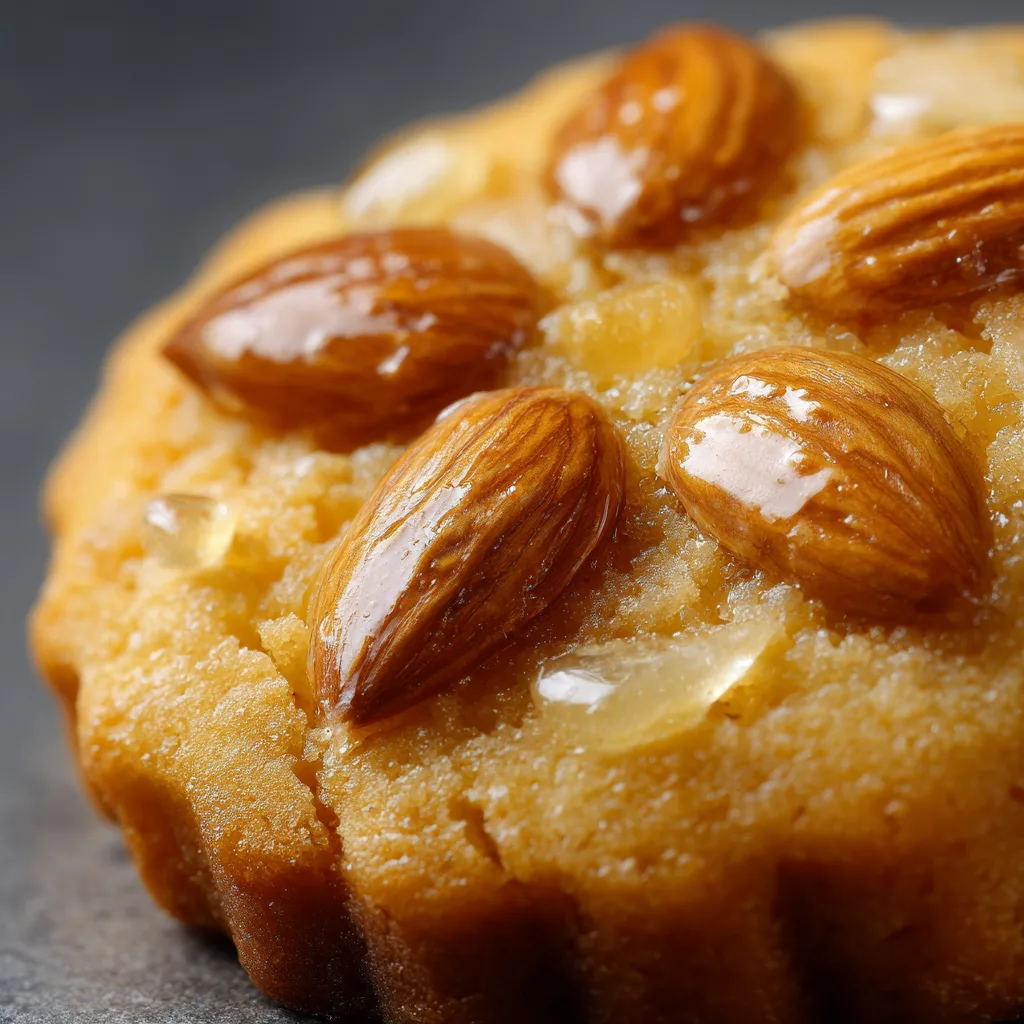 Bethmännchen Nahaufnahme – Perfekte Marzipan Textur mit goldbrauner Glasur