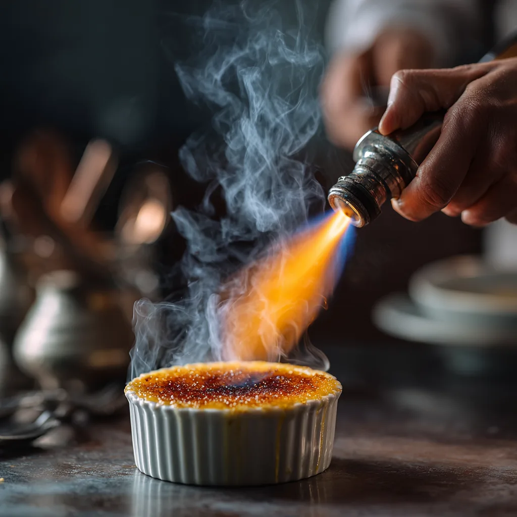 Crème Brûlée karamellisieren mit Brenner – Zubereitung Schritt für Schritt