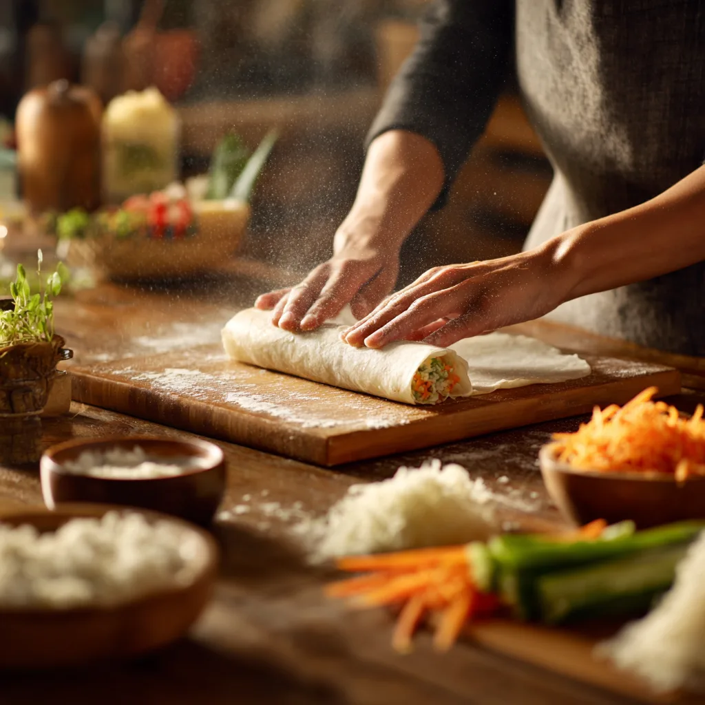 Frühlingsrollen selber machen – Schritt-für-Schritt Zubereitung in der Küche