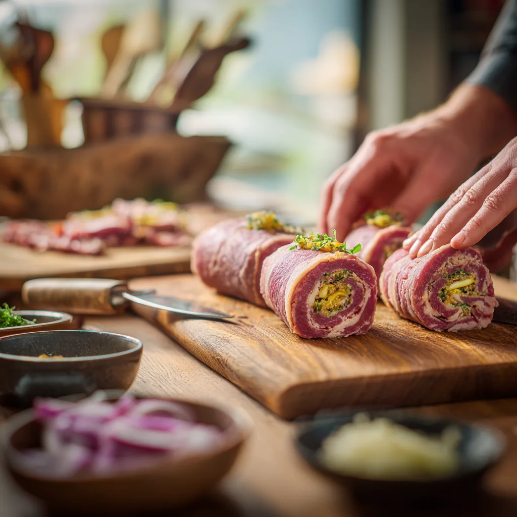 Rinderrouladen rollen und vorbereiten – Schritt für Schritt Anleitung