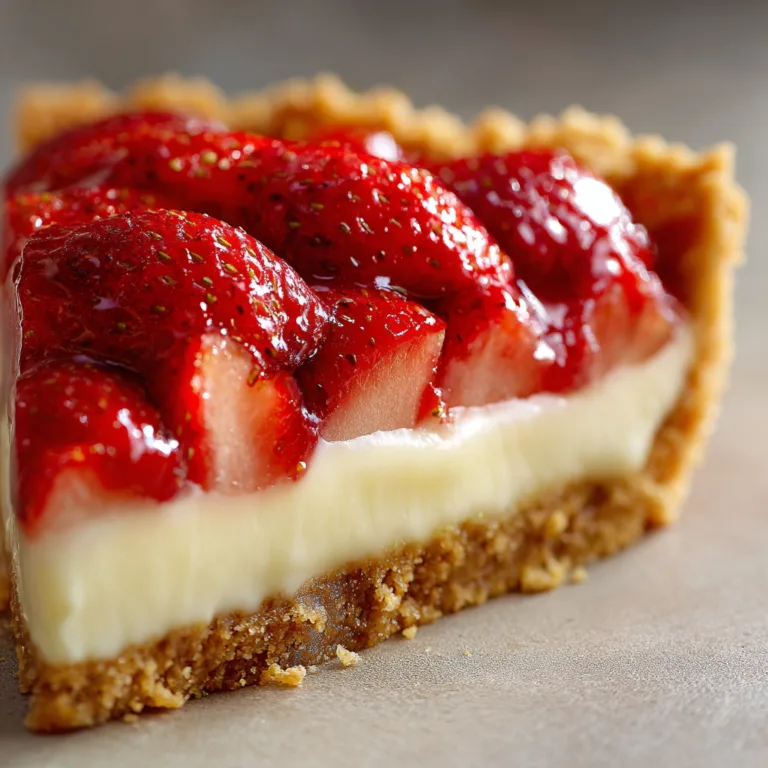 Angeschnittener Erdbeerkuchen mit cremiger Vanillefüllung